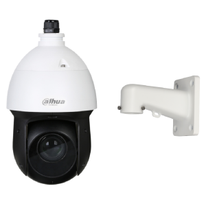 DAHUA HDCVI PTZ Camera SD49 Series 2MP Optical Zoom IP66 12V DC Including Wall Bracket - 2MP White (SD49225-HC-LA)